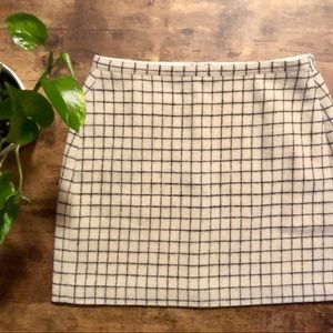 Madewell Zipline Wool Skirt